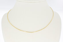 Omega ketting 14 karaat goud - 44,5 cm