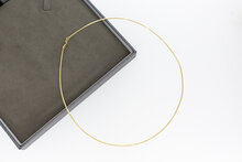 Omega ketting 14 karaat goud - 44,5 cm