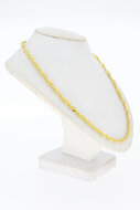 Getordeerde 14 karaat gouden ketting - 51,1 cm
