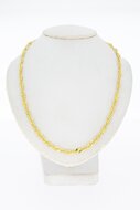 Getordeerde 14 karaat gouden ketting - 51,1 cm