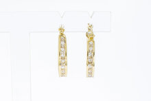 14 karaat Creolen met Zirkonia - 2,2 cm