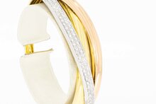 Diamant Slavenarmband 18 Karaat goud