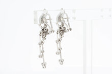 18 Karaat diamanten oorclips - 4,5 cm