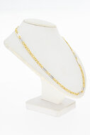 Bicolor 14 Karaat Anker ketting - 55,8 cm