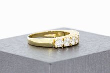 14 Karaat gouden Topaas Aanschuifring -17,8 mm