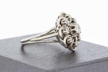 Vintage 18 Karaat goud diamant ring - 17,5 mm