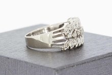 18 Karaat witgouden diamant ring - 17 mm