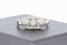 18 Karaat gouden diamant ring - 17,6 mm