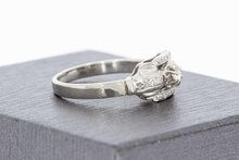 18 Karaat gouden diamant ring - 17,6 mm