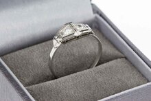 18 Karaat goud diamant ring - 17,8 mm