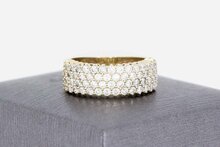14 Karaat gouden Zirkonia ring - 17,7 mm