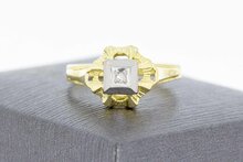 14 Karaat ring met Diamant - 18,3 mm