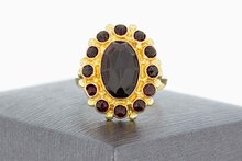 14 Karaat Vintage Granaat ring - 17,7 mm