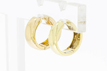 14 Karaat geel gouden Klap Creolen - 1,5 cm