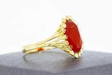 14 Karaat Vintage Carneool ring - 18 mm