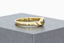 14 Karaat ring met Saffier - 16,5 mm
