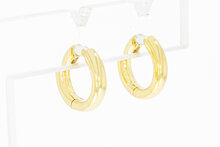 14 Karaat geel gouden oorringen - 1,2 cm