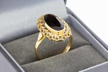 14 Karaat Vintage Granaat ring - 18 mm