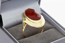 14 Karaat Vintage Carneool ring - 19,2 mm