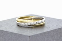 14 Karaat diamant ring goud - 17,4 m