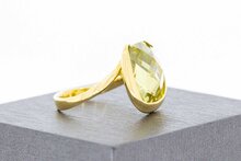 14 Karaat Vintage Citrien ring - 16,8 mm