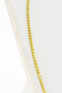 Venetiaanse ketting 8 karaat (geel) - 81 cm