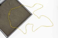 Venetiaanse ketting 8 karaat (geel) - 81 cm