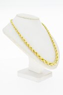 14 Karaat goud gevlochten ketting - 47,5 cm