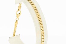 14 Karaat Gourmet goud armband - 22 cm