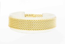 14 Karaat gevlochten armband - 18,9 cm