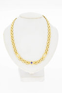 18 Karaat edelsteen diamant ketting - 44 cm