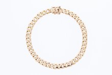 Gourmet armband 18 Karaat goud - 21,3 cm