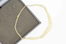 14 Karaat gouden Zonnestraal Collier - 42,8 cm