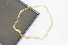 14 Karaat Vintage Spijltjes Collier - 43 cm