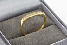 14 Karaat gouden Zirkoniaring - 17,9 mm