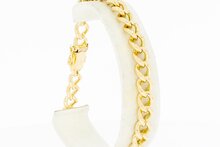 14 Karaat gouden "open" Gourmet armband - 21,2 cm