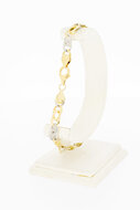 14 Karaat goud Valkoog armband - 23,4 cm