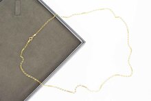 Gourmet ketting 14 karaat geelgoud - 46 cm