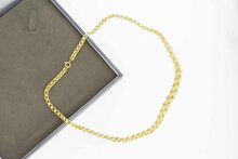 14 Karaat Jasseron hals ketting - 47 cm
