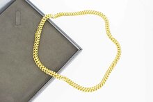 18 Karaat Ribben Koningsketting - 46 cm