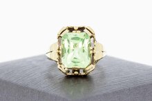Vintage 14 Karaat Citrien ring - 16,8 mm