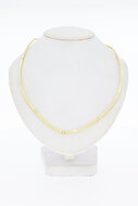 14 Karaat gouden Staafjes Collier - 41,5 cm