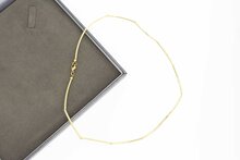 14 Karaat gouden Staafjes Collier - 41,5 cm