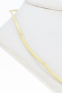 14 Karaat gouden Staafjes Collier - 41,5 cm