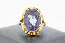 14 Karaat gouden Amethist ring - 17,1 mm