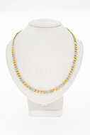 18 Karaat bicolor Gourmet ketting - 48 cm