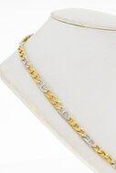 18 Karaat bicolor Gourmet ketting - 48 cm