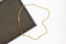 18 Karaat bicolor Gourmet ketting - 48 cm