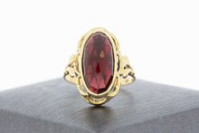 14 Karaat Vintage Granaatring - 16,7 mm