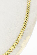 Gevlochten ketting 14 Karaat - 45,5 cm